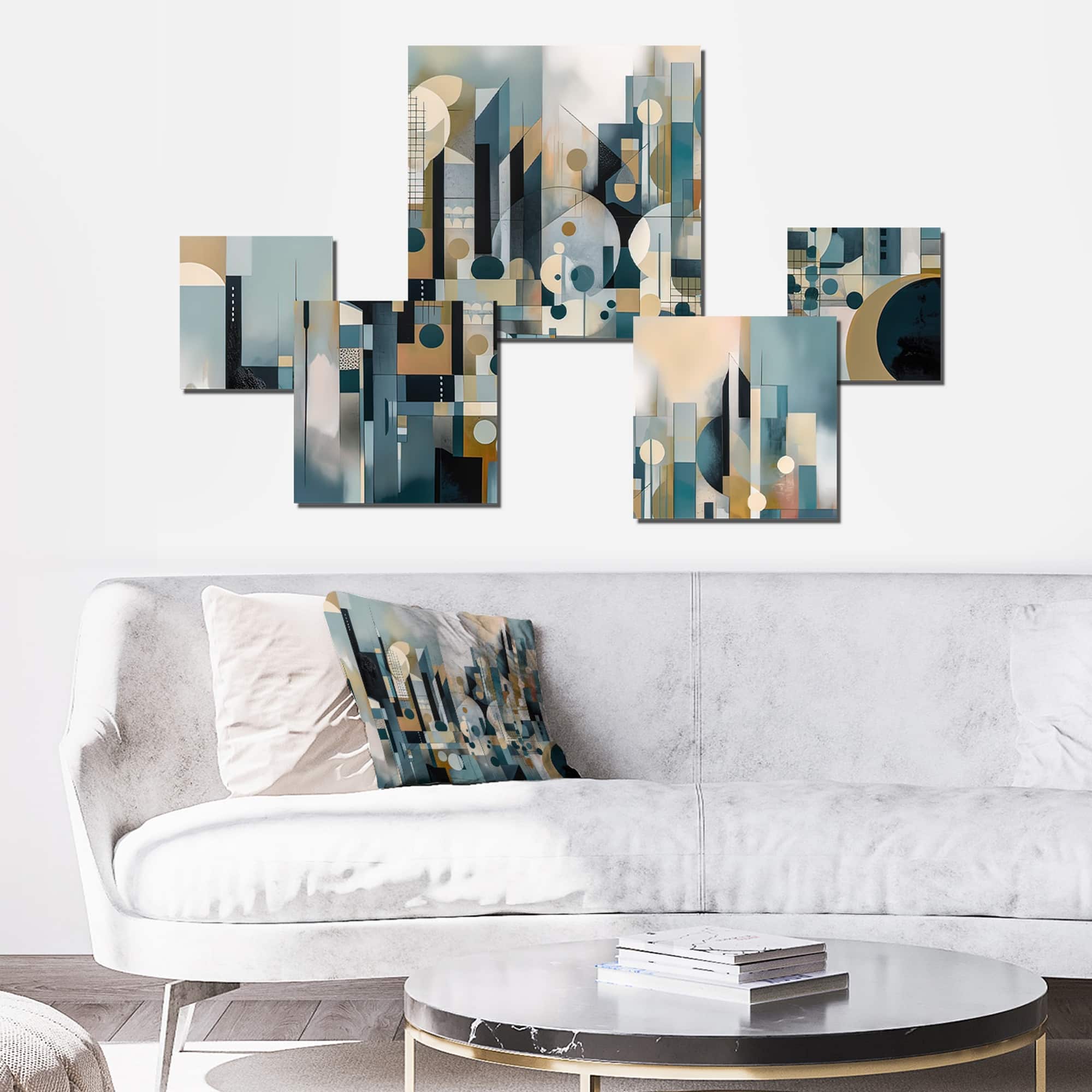 Designart "Transcending Reality III" Abstract Landscape Metal Art